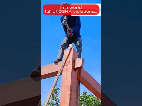 In a world full of OSHA violations… 😵‍💫 #constructionwork #funny #satisfyingworkers #satisfying