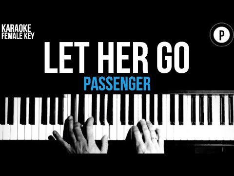 Passenger – Let Her Go Karaoke SLOWER Acoustic Piano Instrumental Cover Lyrics FEMALE KEY