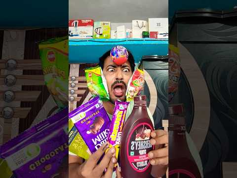 James🥗chocolate syrup🥙Dairy Milk rings🍕chocolate Munch🍔temperature🌯chocolate🍫#shortsfeed #viral