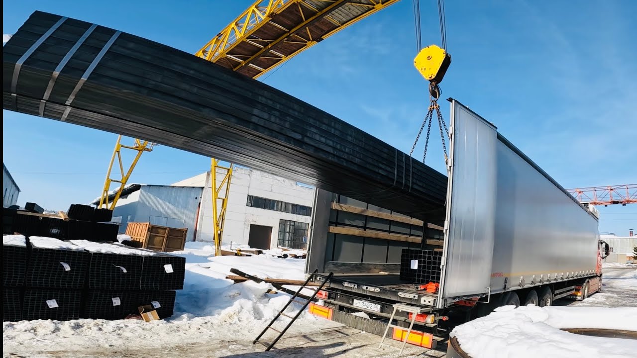 Новые шторы для volvo, гружу 20т металла, убитая дорога на выгрузке