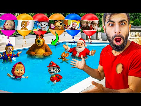 اخيرا طلبنا جميع الشخصيات المرعبة من الانترنت المظلم مع بودي وماشا والدب 😱😱