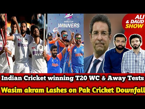 Wasim akram Lashes on Pak Cricket Downfall & Indian Cricket winning WC & Away Tests | Jay on BCCI