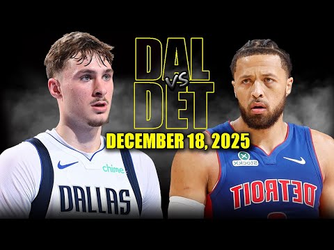 Dallas Mavericks vs Detroit Pistons Full Game Highlights – December 18, 2025 | NBA Season