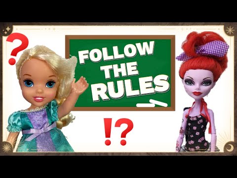 Elsia and Annia’s Substitute Teacher: The CRAZIEST Rules Ever! Anna and Elsa Toddlers - Barbie Dolls