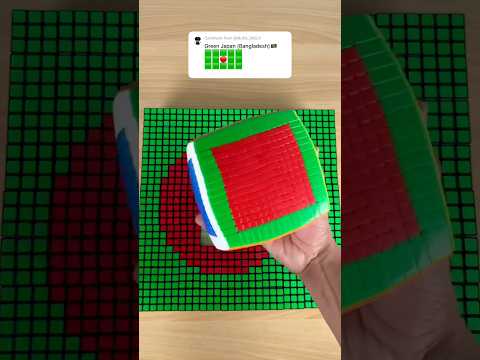 Making Bangladesh 🇧🇩 With Rubik’s Cubes