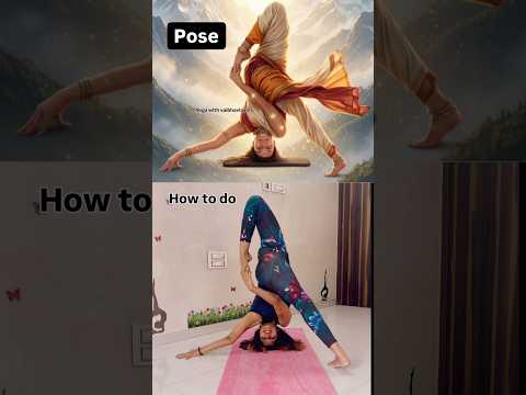 Advanced head stand pose #newyogaposechallenge #vaibhavlaxmijhala #viral #headstandvariation #love