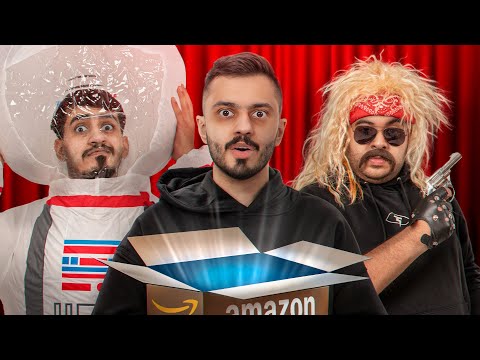 اشتريت اغبى منتجات أمازون 🤣! | جربتها مع أعضاء تي يو