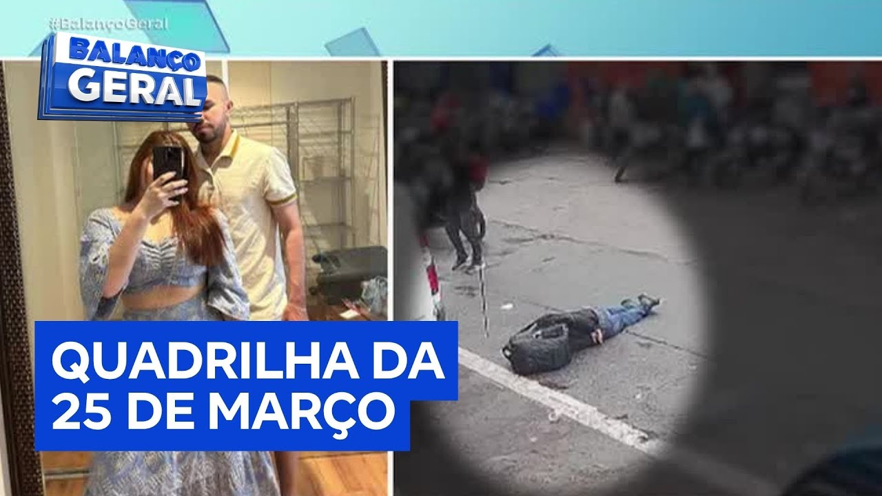 Criminosos que balearam motoboy na rua 25 de Março fazem parte de quadrilha em SP