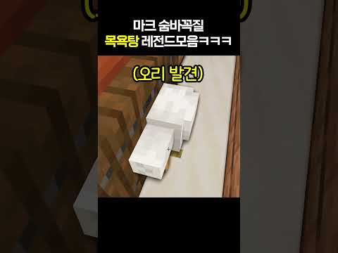 마크 숨바꼭질 목욕탕 고인물 레전드들 모음ㅋㅋㅋ