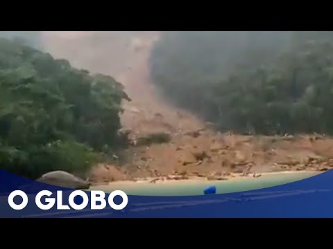 Temporal causa mortes em Angra dos Reis; praia é soterrada em Ilha Grande