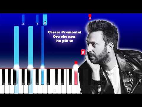 Cesare Cremonini - Ora che non ho più te (Piano Tutorial)