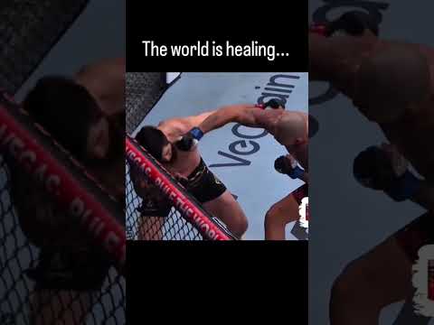 THE WORLD IS HEALING CHAMA😭🔥 #ufc #mma #viralvideo #alexpereira #ufc320