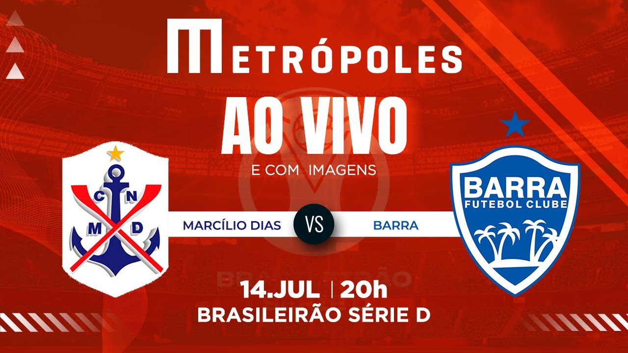 SÉRIE D AO VIVO COM IMAGENS MARCÍLIO DIAS SC X BARRA SC   14072025