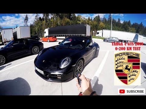 !! PORSCHE 911 TARGA 4 GTS 2018 0-200KM TEST in GERMANY 포르쉐 911 타르가4 GTS 2018