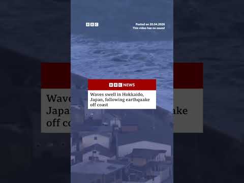 Waves swell after earthquake off coast of Japan. #BBCNews