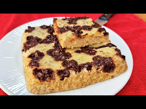 Solo 3 MIN y 4 INGREDIENTES - Pastel SIN HARINA, AZÚCAR Y LECHE - Esponjoso, Fácil y Saludable