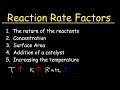 Factors Affecting Reaction Rates
