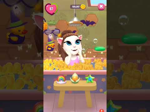 Angela's bath 🛁#mytalkingangela2 #shortsfeed #games
