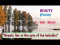 Understanding Beauty