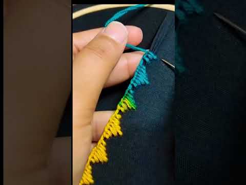 Borderline embroidery design #fashion #trends #style #embroiderydesign #shorts