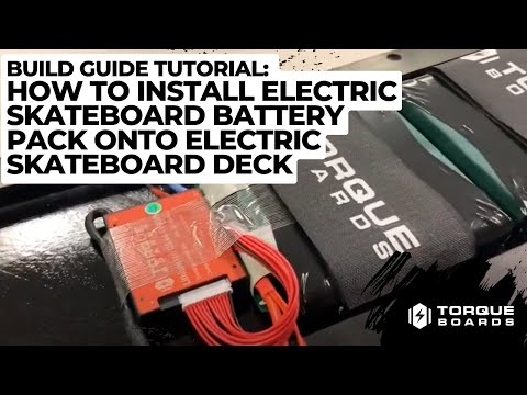 How To Install Electric Skateboard Battery Pack onto Electric Skateboard Deck