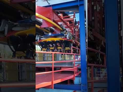 Would you fly like superman on this flying coaster? #shorts