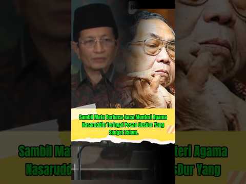 Pesan GusDur Kepada Menag
