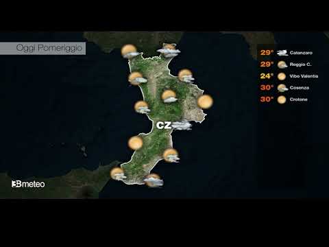 Il Meteo in Calabria del 12 agosto 2023