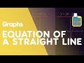Understanding the Equation of a Straight Line