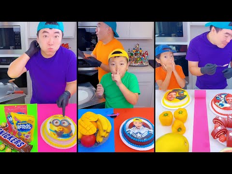 Ice cream challenge!? Minions came vs Captain America 4