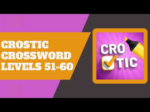 Crostic levels 51-60
