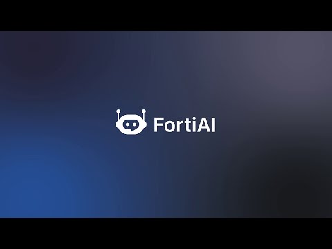 Elevate Cybersecurity with FortiAI | FortiAnalyzer