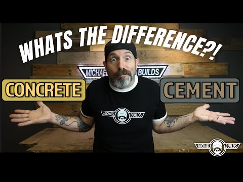 What's the DIFFERENCE between CONCRETE and CEMENT?!