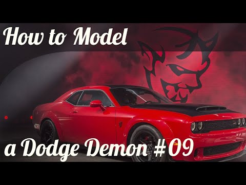 3D Car Modeling Tutorial pt.9 | Modeling a Dodge Demon