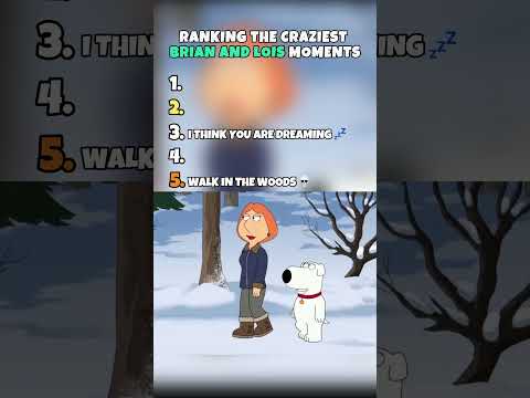 CRAZIEST BRIAN AND LOIS MOMENTS ON FAMILY GUY!!