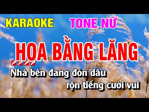 Hoa Bằng Lăng Karaoke Tone Nữ Nhạc Sống Beat Hay | Nguyễn Linh