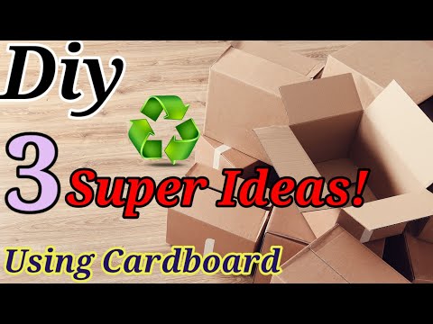 DIY - 3 Awesome Cardboard Craft Ideas | Best out of waste
