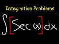 Integrating and Differentiating Secant Functions