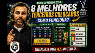 PROJETANDO OS CONFRONTOS ENTRE OS OITO MELHORES TERCEIROS COLOCADAS DA COPA DO MUNDO 2026