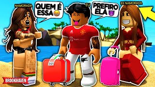 LEVEI a MINHA EX para VIAJAR ESCONDIDA e MINHA NAMORADA FICOU muito BRAVA... BROOKHAVEN RP Roblox