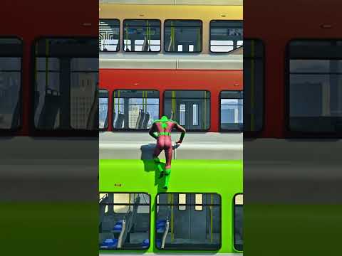 GTA 5 Epic Spiderman Ragdolls | Jumps / Fails ep.1353 #shorts
