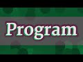 Understanding Program Concepts