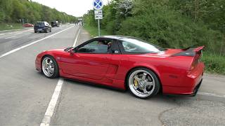 Cars Leaving Nürburgring Tankstelle - Police, Giulia GTAm, F40, M3 Touring, NSX, GT3 RS