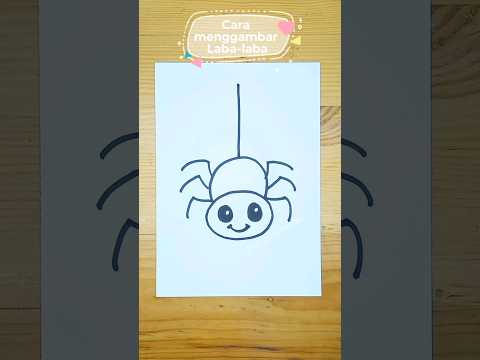 Cara gambar laba-laba