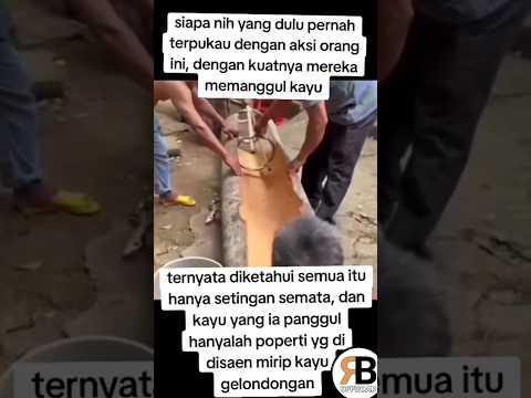 ternyata itu semua hanya setingan semata #automobile #shorts #kayubesar #orangkuat