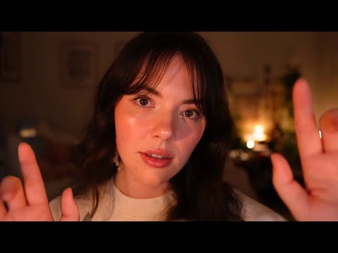 ASMR Safe & Cozy Affirmations for Anxiety and Sleep (low light, mic brushing)