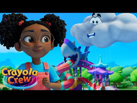 Don't Rain On My Parade | Crayola Crew 🖍️ | Cartoons For Kids | Moonbug Kids - Animal Adventures