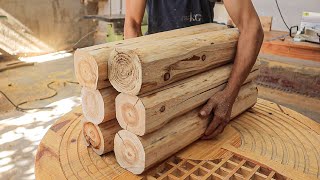 Monolithic Woodworking Project With New And Unique // Build Benches With Cool And Stylish Set