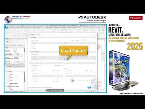 Revit Structural Detailing 2025 Tutorial | Applying Loads and Combinations.