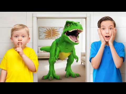 Приключение с игрушечными динозаврами 🦕